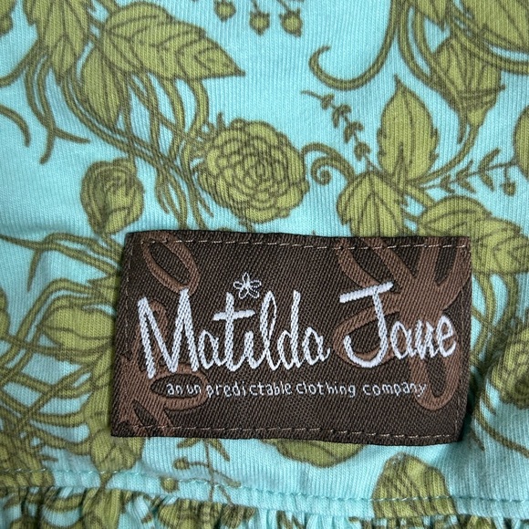 Matilda Jane Box Canyon Big Ruffles Pant Green Blue Girls 6 - Picture 4 of 4